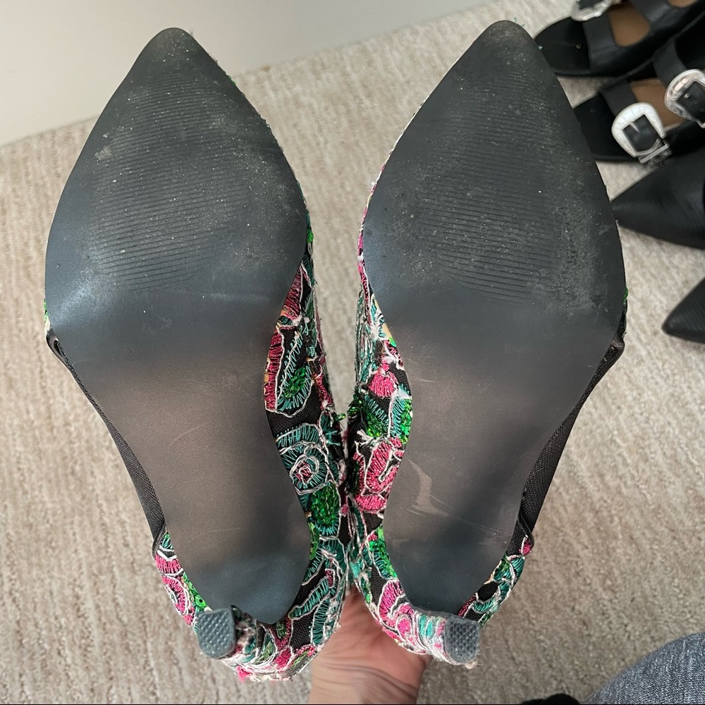 Sequin Embroided Booties - Picture 6 of 7
